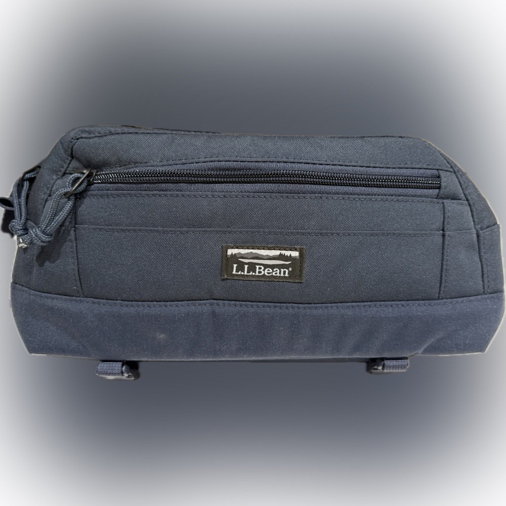 L.L. Bean Blue Belt Bag, Fanny Pack, Toiletry Bag